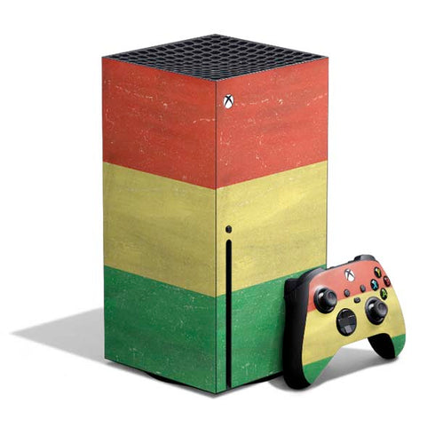 Bolivia Flag Distressed Xbox Series X Bundle Skin