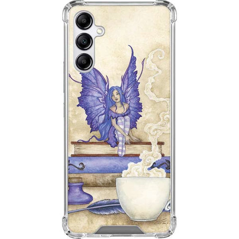 Bookworm Fairy by Amy Brown Gabb Phone 4 Clear Case