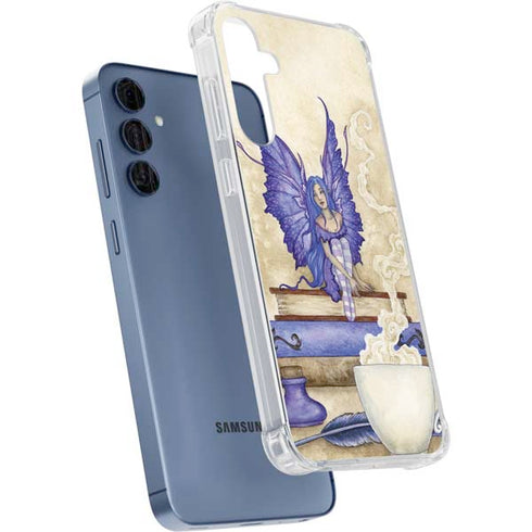 Bookworm Fairy by Amy Brown Galaxy A55 5G Clear Case