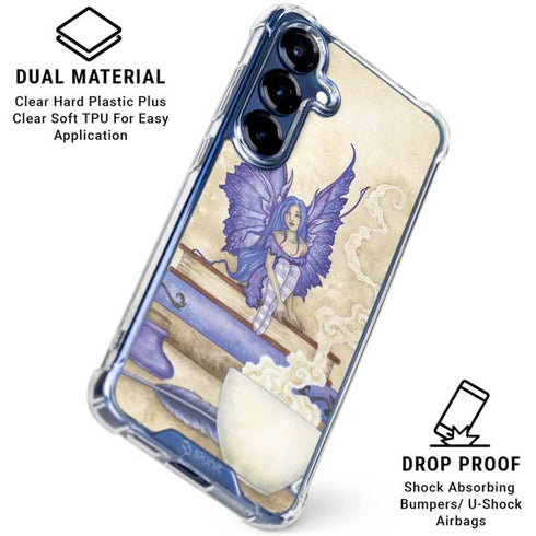 Bookworm Fairy by Amy Brown Galaxy S25 Clear Case