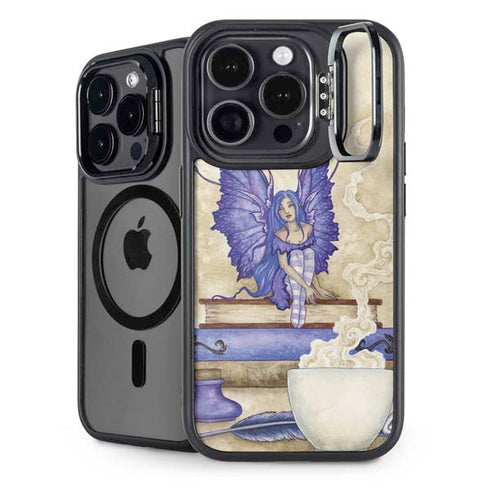 Bookworm Fairy by Amy Brown iPhone 14 Pro Kickstand Case