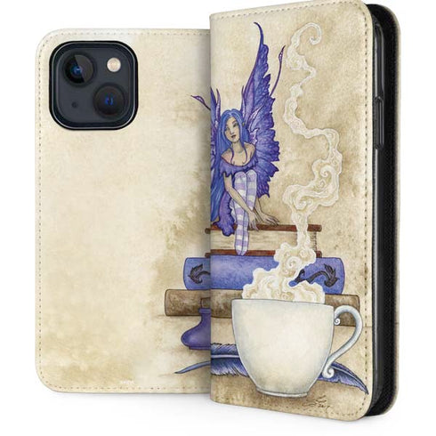 Bookworm Fairy by Amy Brown iPhone 15 Plus Folio Case