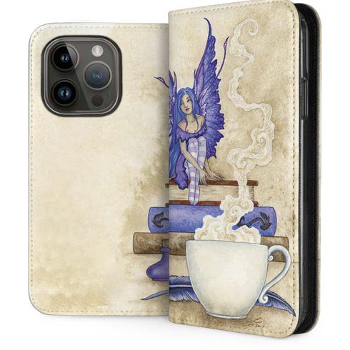 Bookworm Fairy by Amy Brown iPhone 15 Pro Folio Case