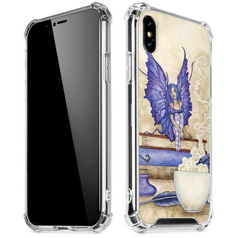Bookworm Fairy by Amy Brown iPhone X/XS Clear Case