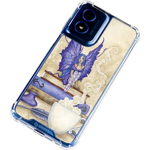 Bookworm Fairy by Amy Brown Moto G Play 4G (2024) Clear Case