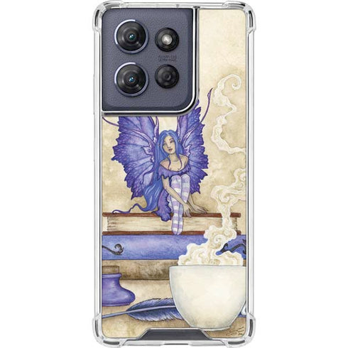 Bookworm Fairy by Amy Brown Moto G Play 5G (2025) Clear Case