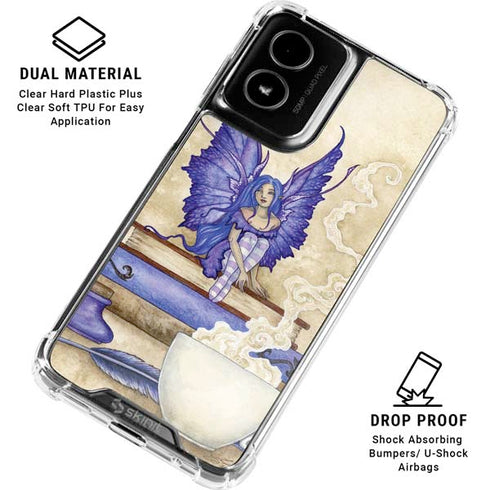 Bookworm Fairy by Amy Brown Moto G Power 5G (2024) Clear Case