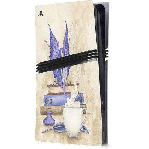 Bookworm Fairy by Amy Brown PS5 Pro Console Skin