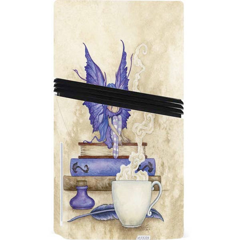 Bookworm Fairy by Amy Brown PS5 Pro Disk Console Skin