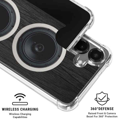 Boom Box Speakers Galaxy S26 Clear Case