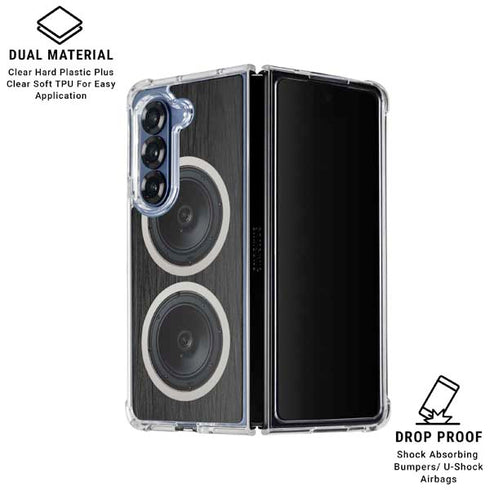 Boom Box Speakers Galaxy Z Fold6 Clear Case