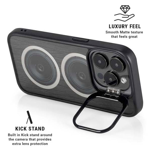 Boom Box Speakers iPhone 15 Pro Max Kickstand Case