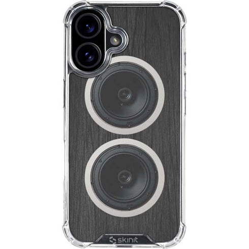 Boom Box Speakers iPhone 16 Clear Case
