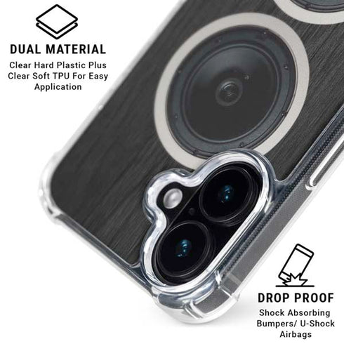Boom Box Speakers iPhone 16 Clear Case