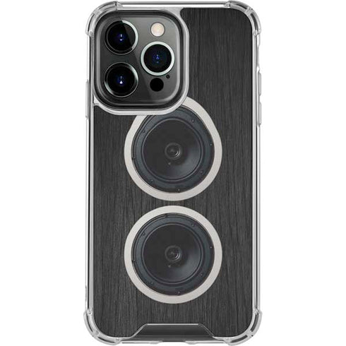 Boom Box Speakers iPhone 16 Pro Clear Case