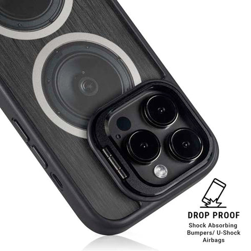 Boom Box Speakers iPhone 16 Pro Kickstand Case