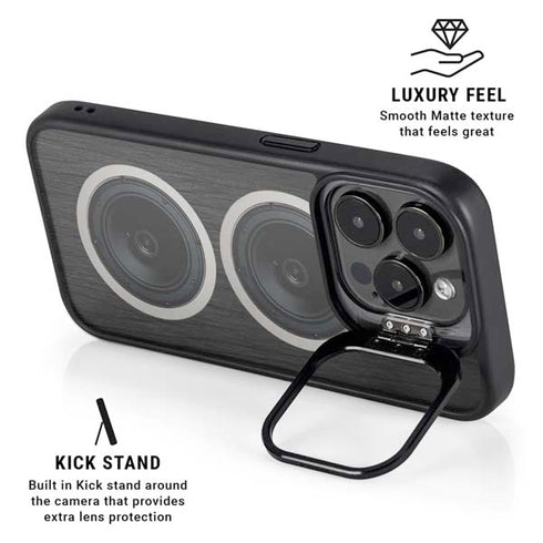 Boom Box Speakers iPhone 16 Pro Max Kickstand Case