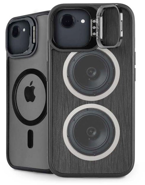 Boom Box Speakers iPhone 16e Kickstand Case