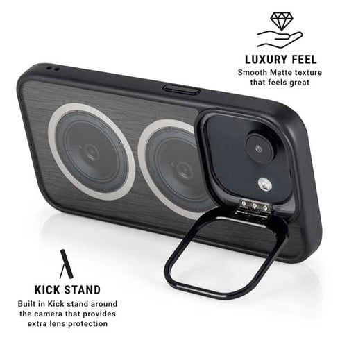 Boom Box Speakers iPhone 16e Kickstand Case