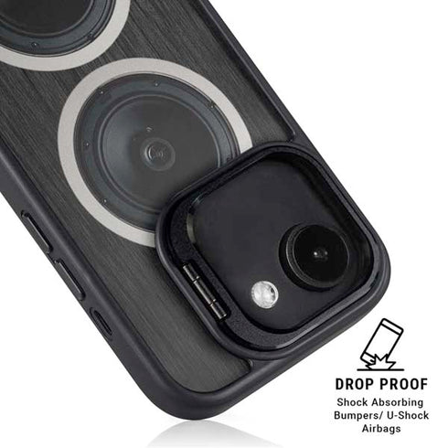 Boom Box Speakers iPhone 16e Kickstand Case