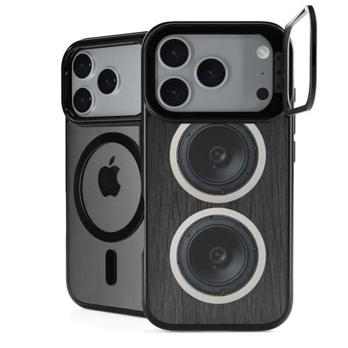 Boom Box Speakers iPhone 18 Pro Kickstand Case