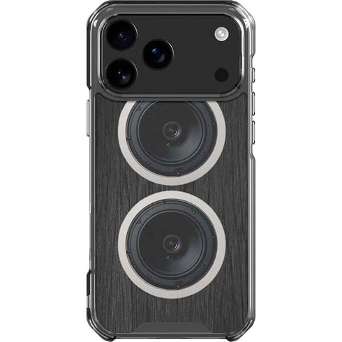 Boom Box Speakers iPhone 18 Pro Max Clear Case