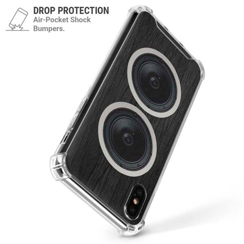 Boom Box Speakers iPhone X/XS Clear Case
