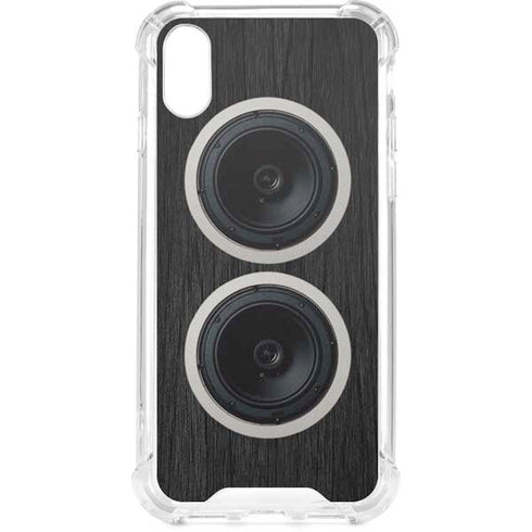 Boom Box Speakers iPhone XS Clear Case