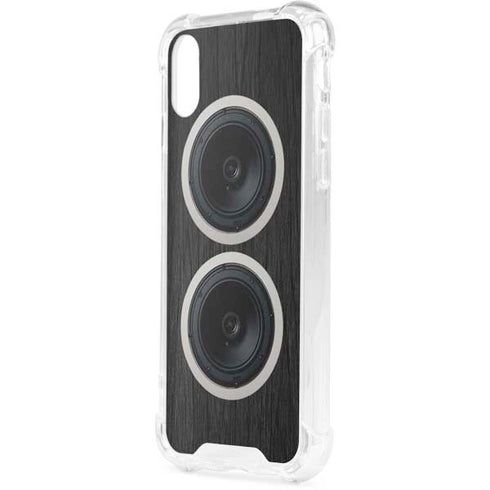 Boom Box Speakers iPhone XS Clear Case