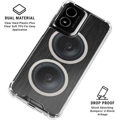 Boom Box Speakers Moto G Power 5G (2024) Clear Case