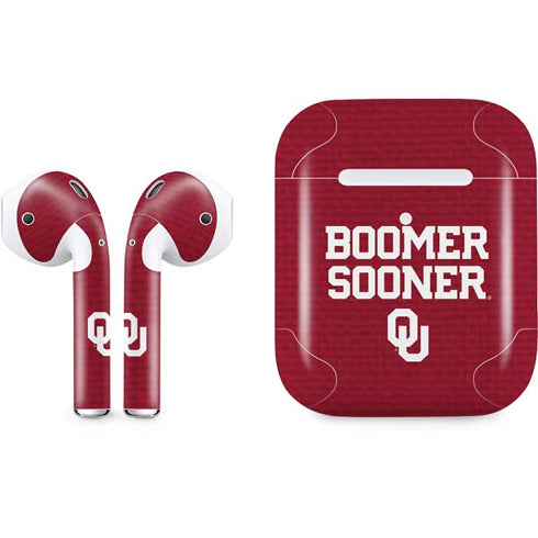 University of Oklahoma Boomer Sooner Apple AirPods 2 Skin