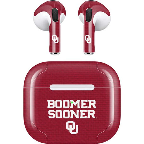 University of Oklahoma Boomer Sooner Apple AirPods (3rd Gen 2021) Skin