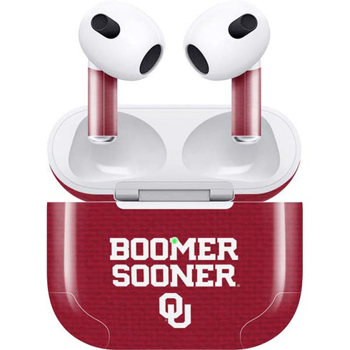 University of Oklahoma Boomer Sooner Apple AirPods (3rd Gen 2021) Skin