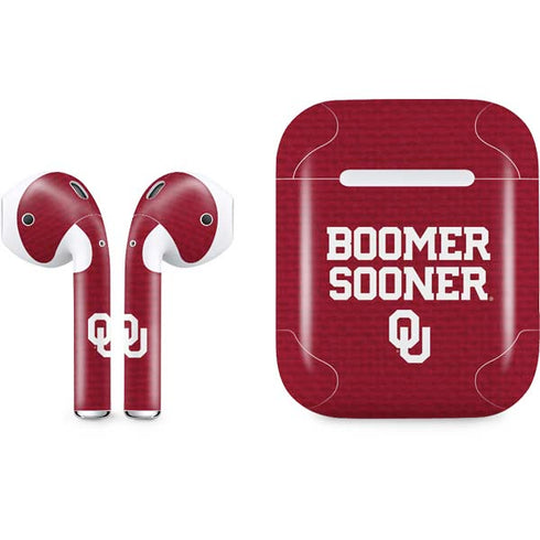 University of Oklahoma Boomer Sooner Apple AirPods Skin