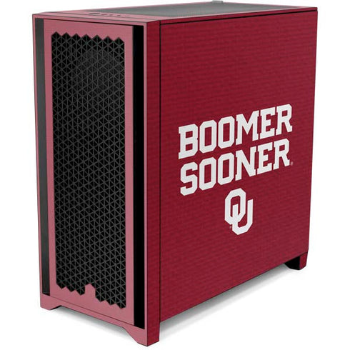 University of Oklahoma Boomer Sooner Corsair 4000D Tempered Glass Mid-Tower ATX Case Skin