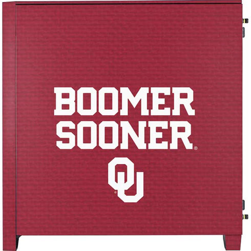 University of Oklahoma Boomer Sooner Corsair 4000D Tempered Glass Mid-Tower ATX Case Skin