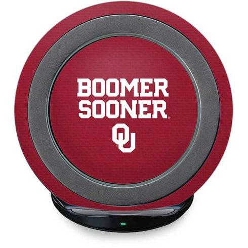 University of Oklahoma Boomer Sooner Fast Charge Wireless Charging Stand Skin