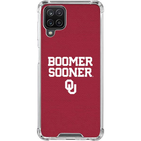 University of Oklahoma Boomer Sooner Galaxy A12 Clear Case