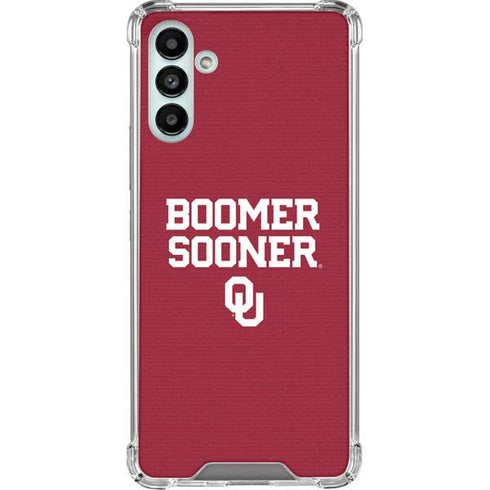 University of Oklahoma Boomer Sooner Galaxy A13 5G Clear Case
