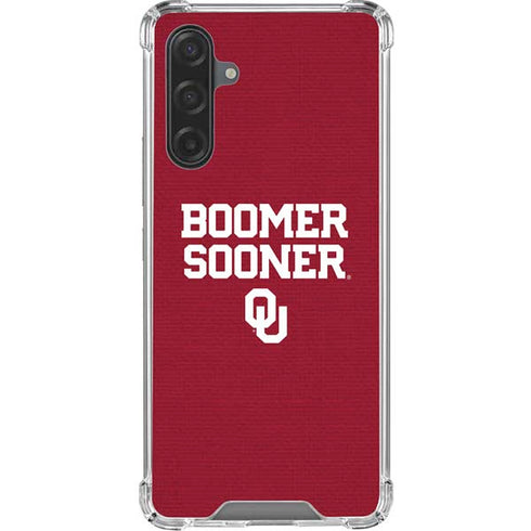 University of Oklahoma Boomer Sooner Galaxy A17 Clear Case