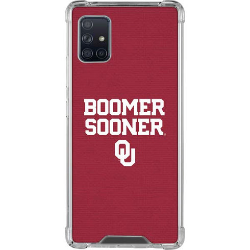 University of Oklahoma Boomer Sooner Galaxy A51 5G Clear Case