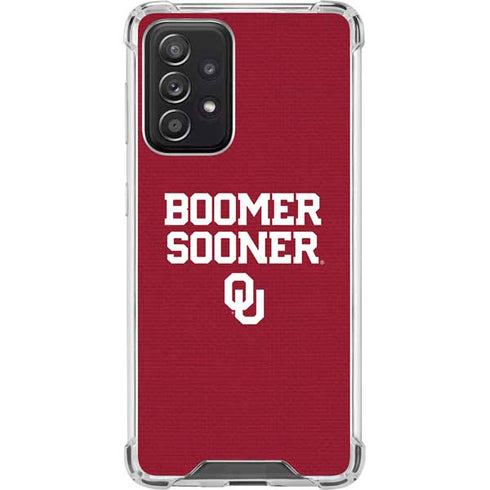 University of Oklahoma Boomer Sooner Galaxy A52 5G Clear Case