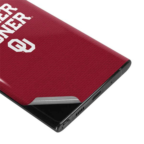 University of Oklahoma Boomer Sooner Galaxy Note 10 Plus Skin