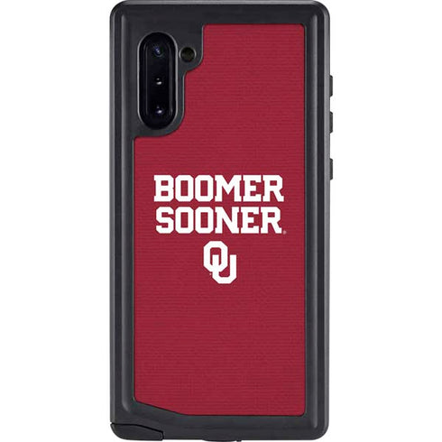 University of Oklahoma Boomer Sooner Galaxy Note 10 Waterproof Case