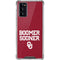University of Oklahoma Boomer Sooner Galaxy Note20 5G Clear Case