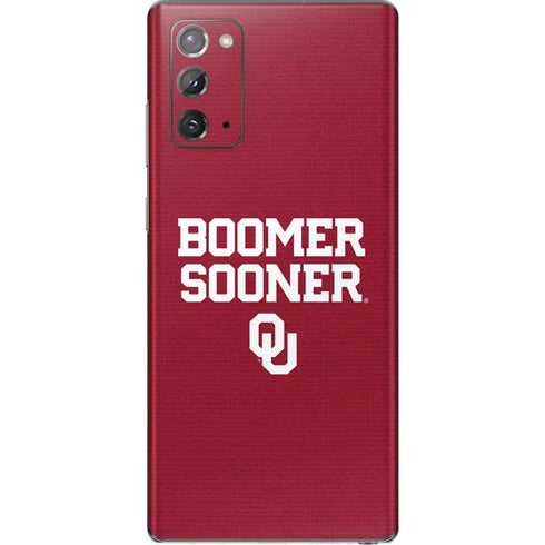 University of Oklahoma Boomer Sooner Galaxy Note20 5G Skin