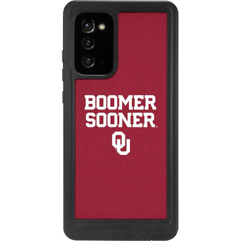 University of Oklahoma Boomer Sooner Galaxy Note20 5G Waterproof Case