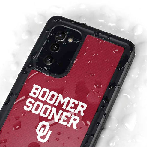 University of Oklahoma Boomer Sooner Galaxy Note20 5G Waterproof Case