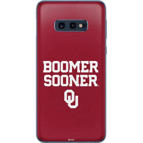 University of Oklahoma Boomer Sooner Galaxy S10e Skin