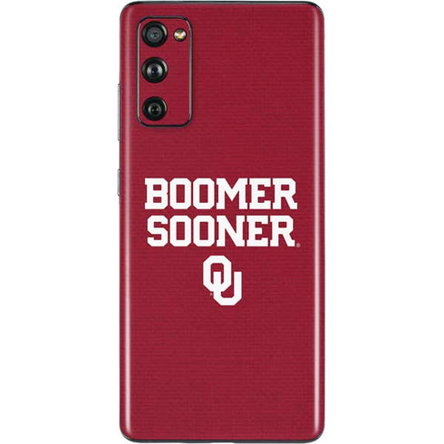 University of Oklahoma Boomer Sooner Galaxy S20 Fan Edition Skin
